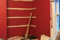 alcove ready to take new wardrobe