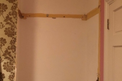 alcove ready to take new wardrobe